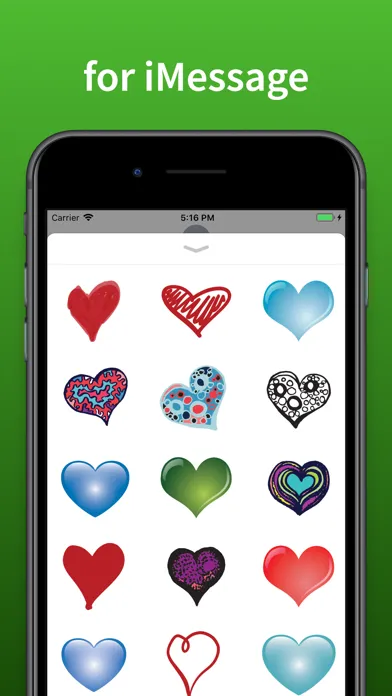 Captures d'écran de Hearts stickers and emoji Love