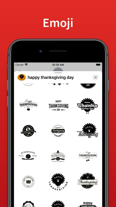 Happy Thanksgiving day - emoji স্ক্রিনশট