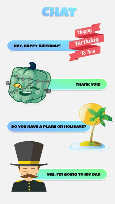 Top Text Stickers for iMessage سکرین شاٹس