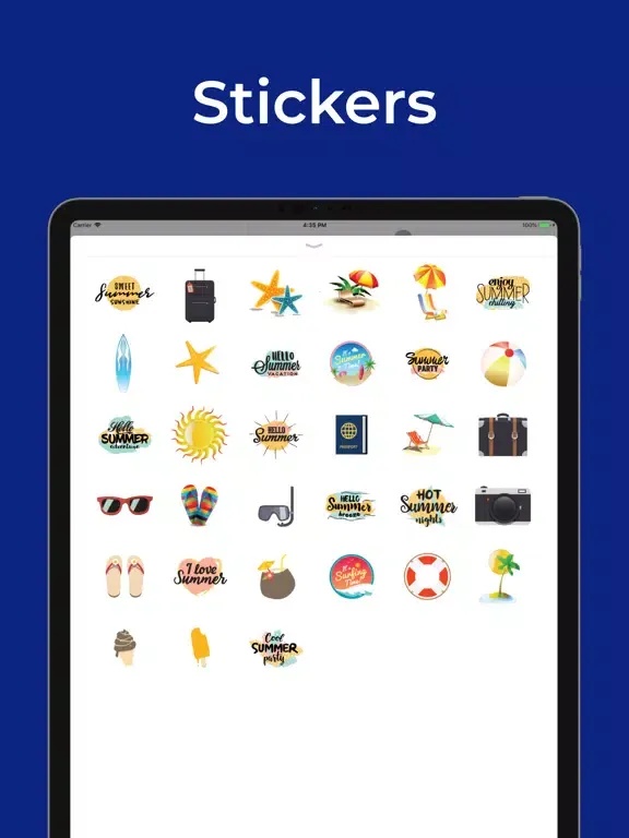Captures d'écran de Summer is Coming - Stickers iPad 