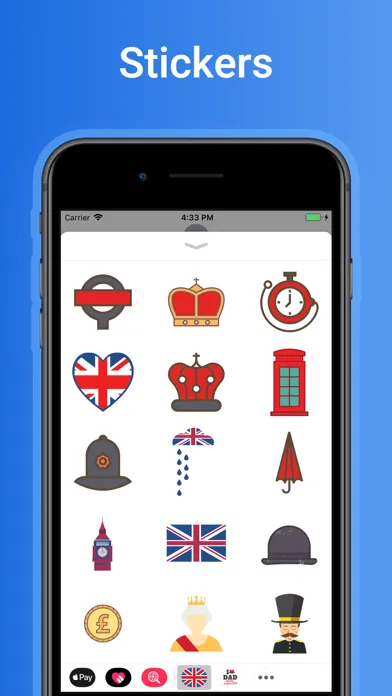 Capturas de pantalla de UK emoji - England stickers