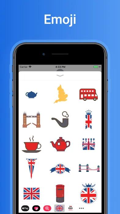 Capturas de pantalla de UK emoji - England stickers