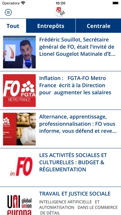 Tangkapan skrin FO METRO FRANCE
