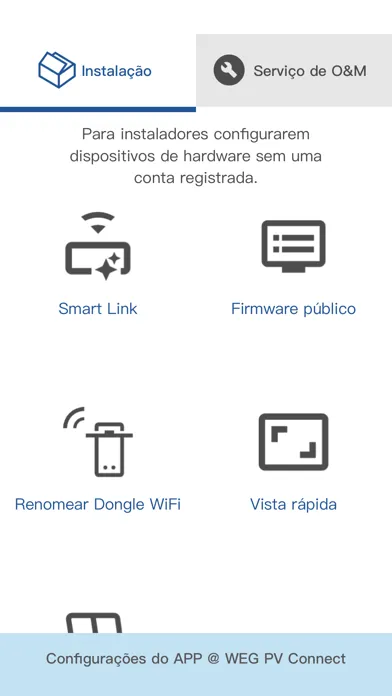 WEG PV CONNECT Screenshots