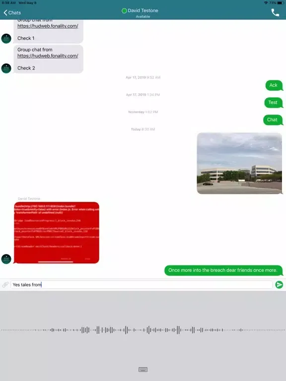 Capturas de tela do NetFortris HUD Mobile iPad 