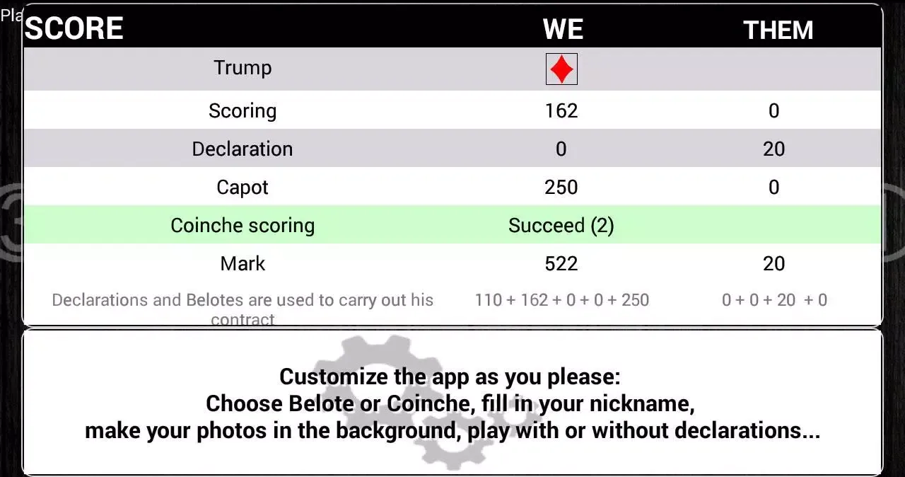 Screenshot di Belote & Coinche