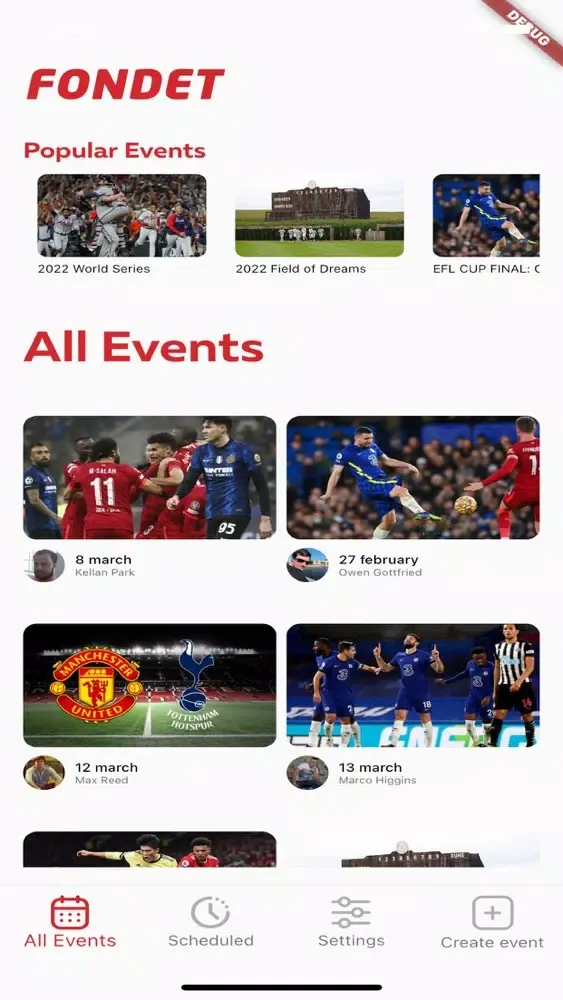Capturas de pantalla de Fondet: Sport Activity