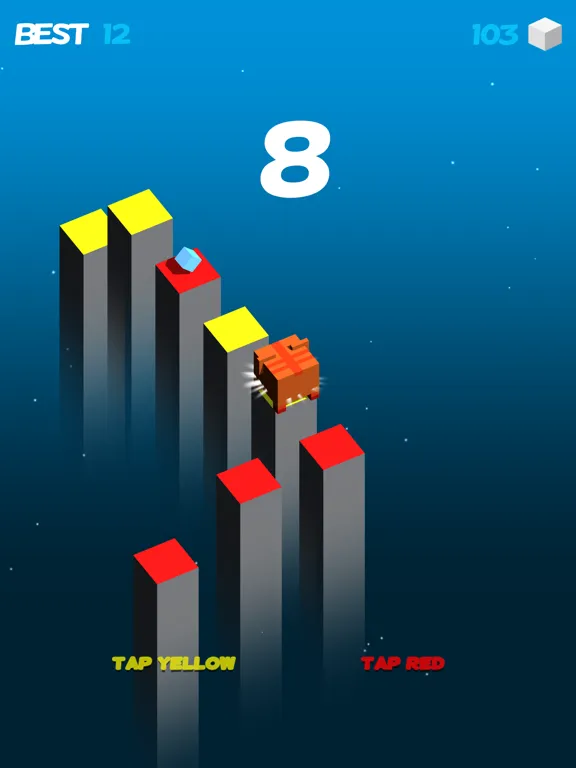 Zrzuty ekranu Color Cube Jump Fall Down Games iPad 