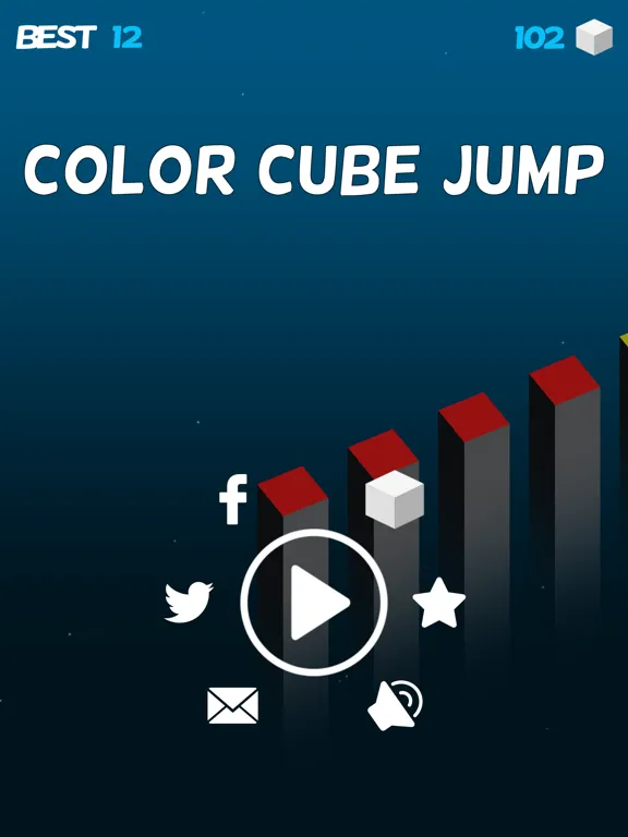 Zrzuty ekranu Color Cube Jump Fall Down Games iPad 