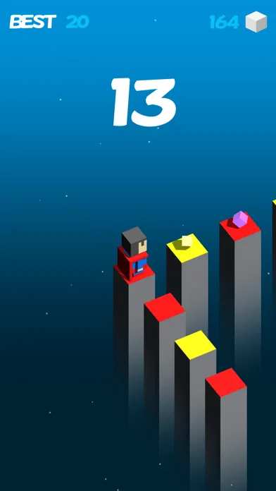 Zrzuty ekranu Color Cube Jump Fall Down Games