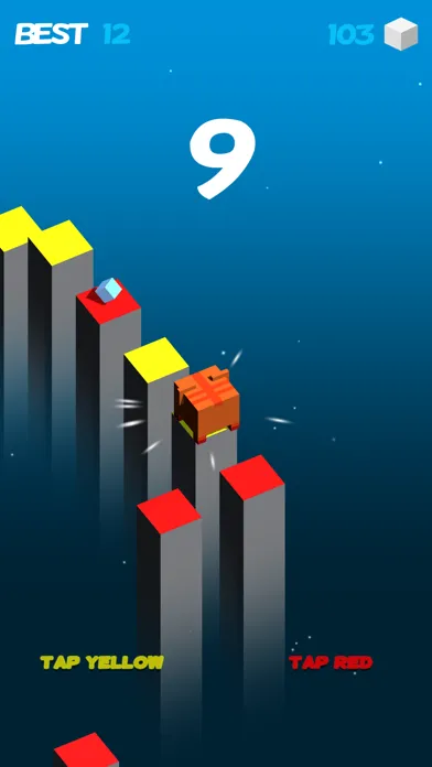 Zrzuty ekranu Color Cube Jump Fall Down Games