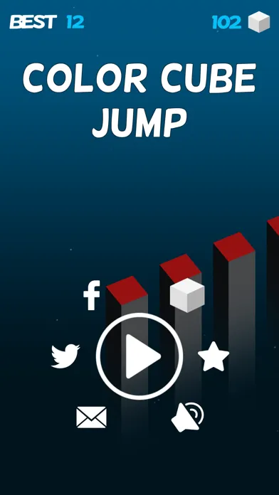 Zrzuty ekranu Color Cube Jump Fall Down Games