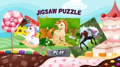 Capturas de tela do My Fairy Pony Unicorn Jigsaw Puzzle Coloring Book
