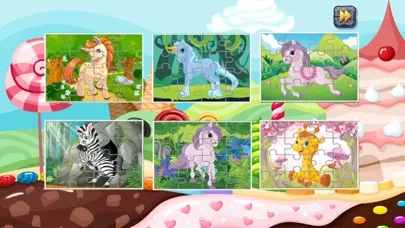 Capturas de tela do My Fairy Pony Unicorn Jigsaw Puzzle Coloring Book