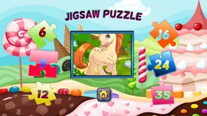 Capturas de tela do My Fairy Pony Unicorn Jigsaw Puzzle Coloring Book
