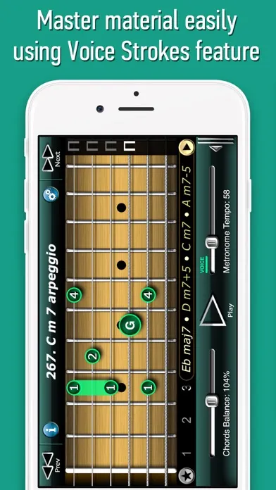 Capturas de tela do Sweep Picking Guitar Arpeggios
