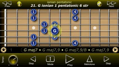 Captures d'écran de Guitar Modal Pentatonic Scales