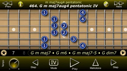 Captures d'écran de Guitar Modal Pentatonic Scales