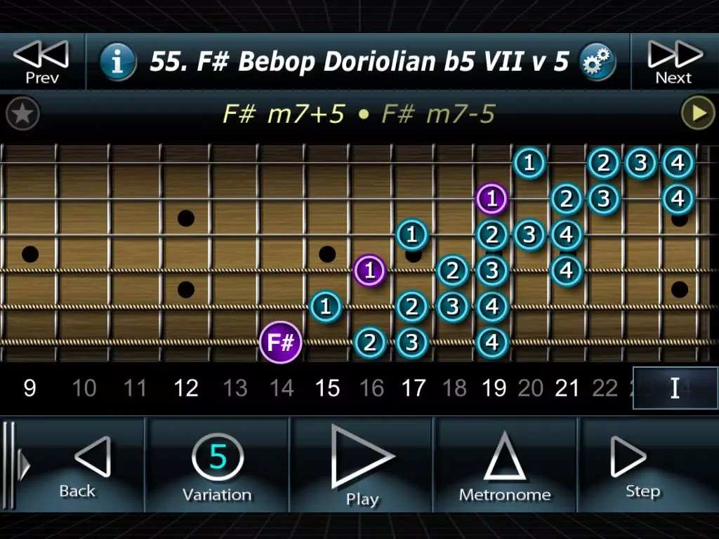 Bebop Scales on Guitar iPad  Screenshots