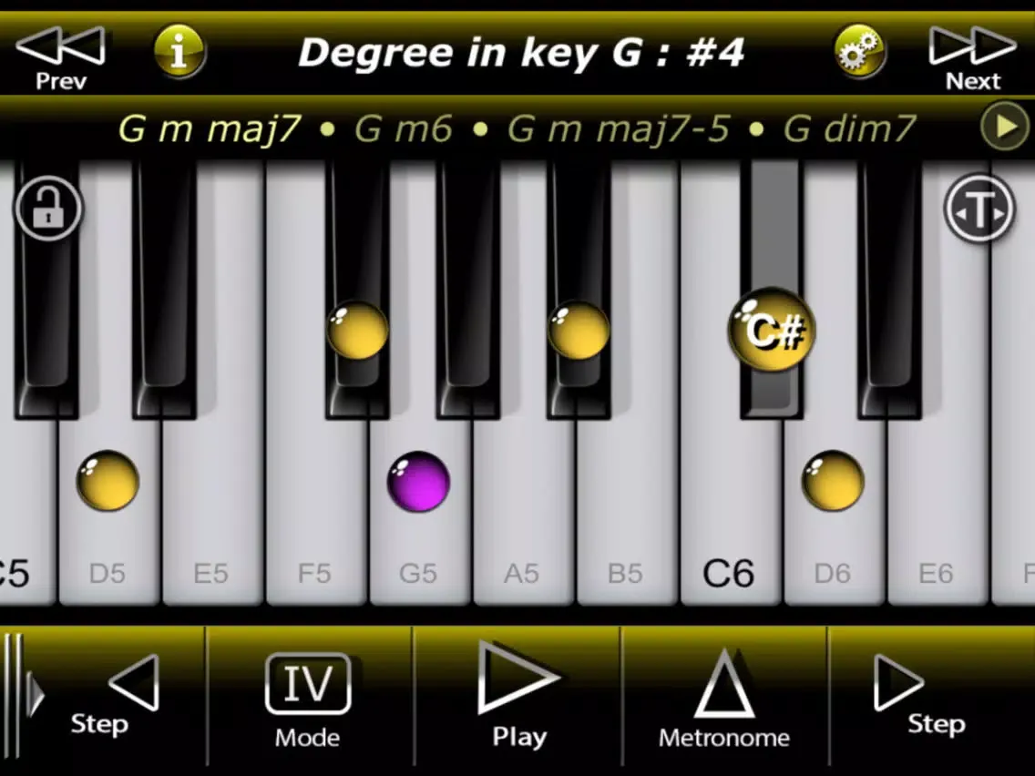 Piano Modal Pentatonics iPad 应用截图
