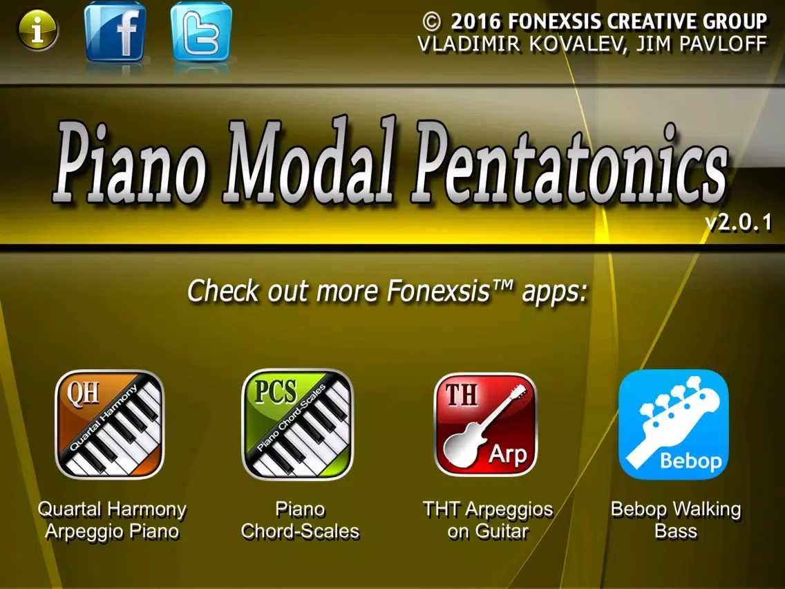 Piano Modal Pentatonics iPad 应用截图