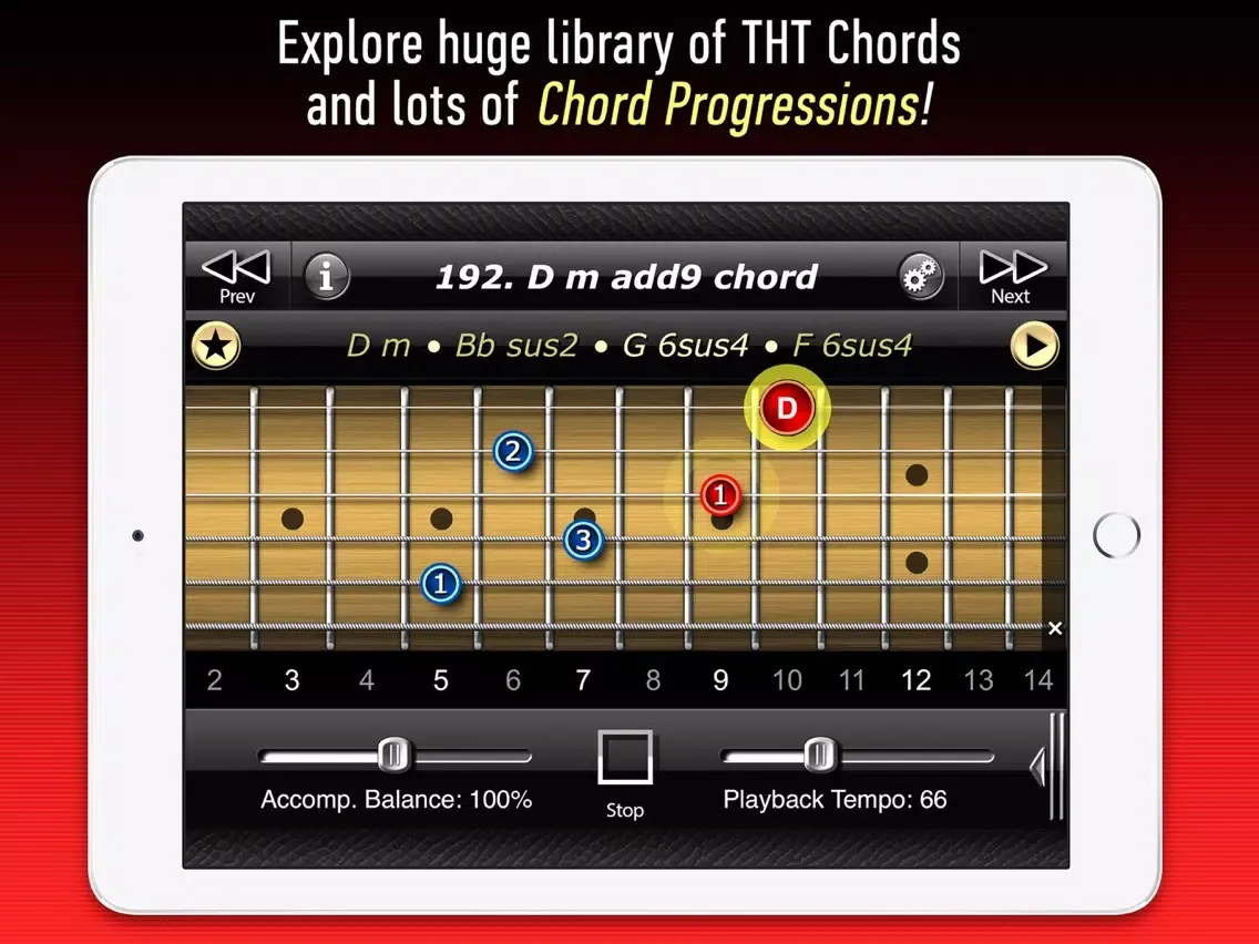 Capturas de pantalla de Two Handed Touch Guitar Chords iPad 