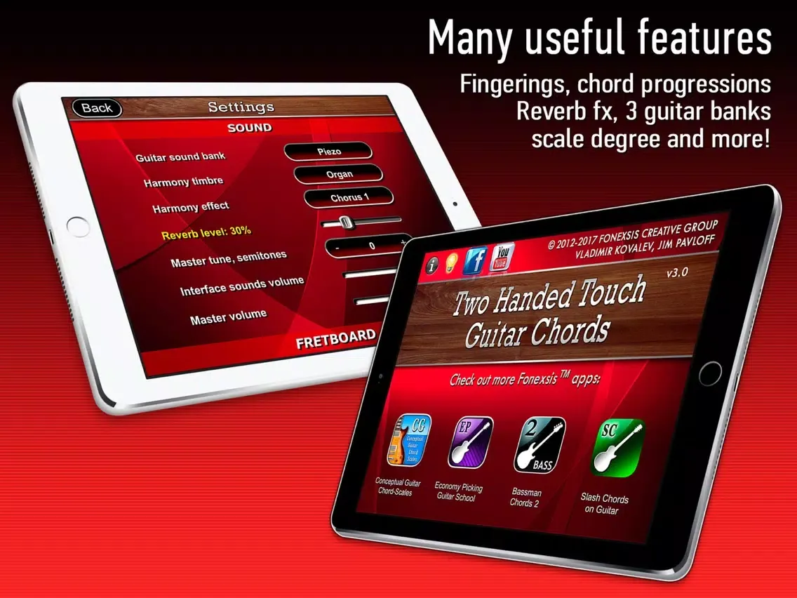 Capturas de pantalla de Two Handed Touch Guitar Chords iPad 