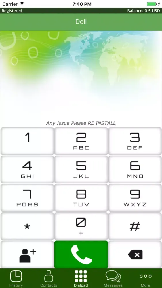 Capturas de tela do DOLL Dialer