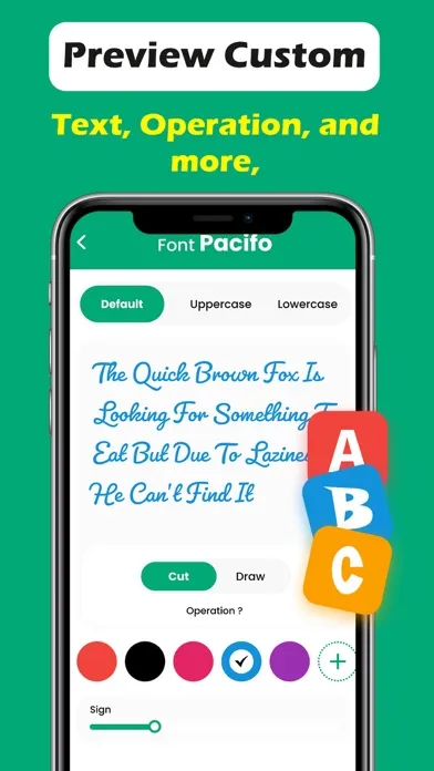 Скриншоты Fonts For Cricut: Design Space