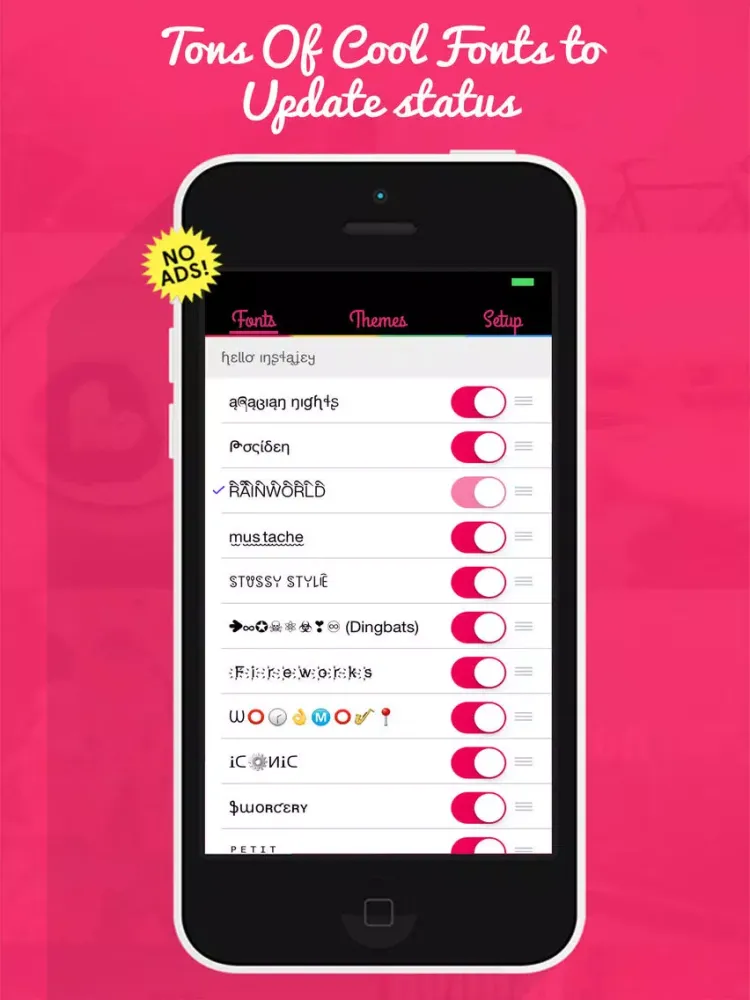 Capturas de tela do Best Font Changer - Now With Cool Fonts & Custom Designed Keyboards Themes! iPad 
