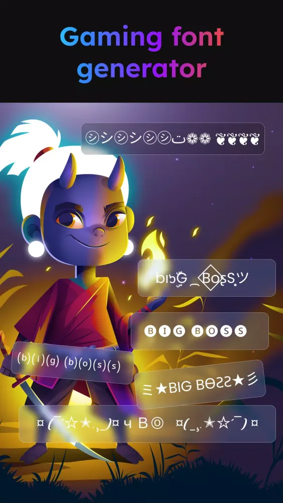 Fonts Keyboard: Themes, Emoji Screenshots