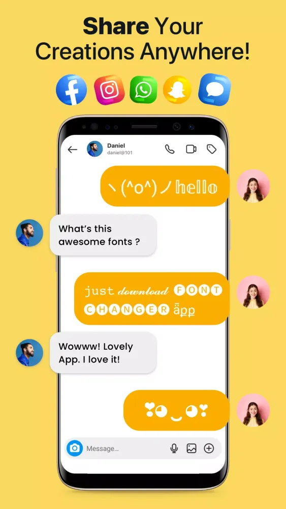 Fonts app keyboard & Changer Screenshots