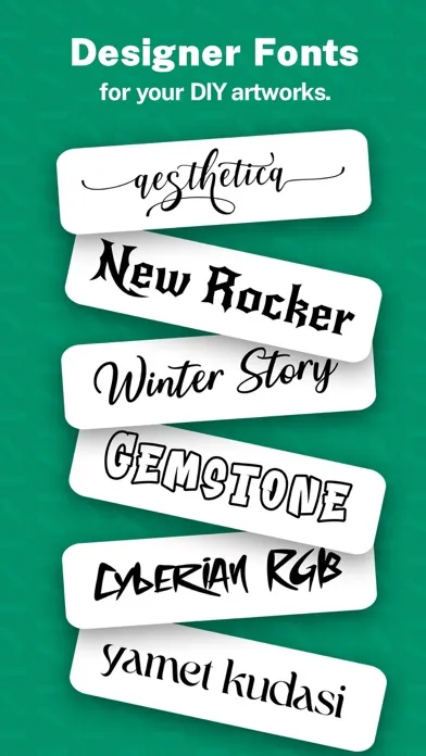 Скриншоты Fonts & Designs For DIY Space