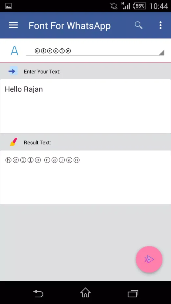 Capturas de tela do Fonts For WhatsApp
