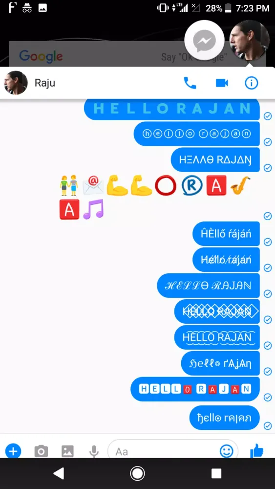 Capturas de tela do Fonts For WhatsApp