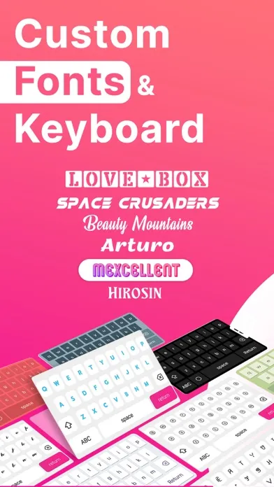 Fonts for iPhone: Keyboard Art スクリーンショット