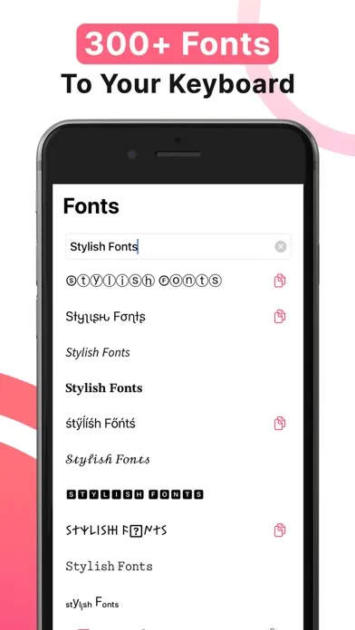 Fonts for iPhone: Keyboard Art スクリーンショット