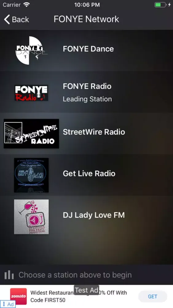 Capturas de pantalla de FONYE Network