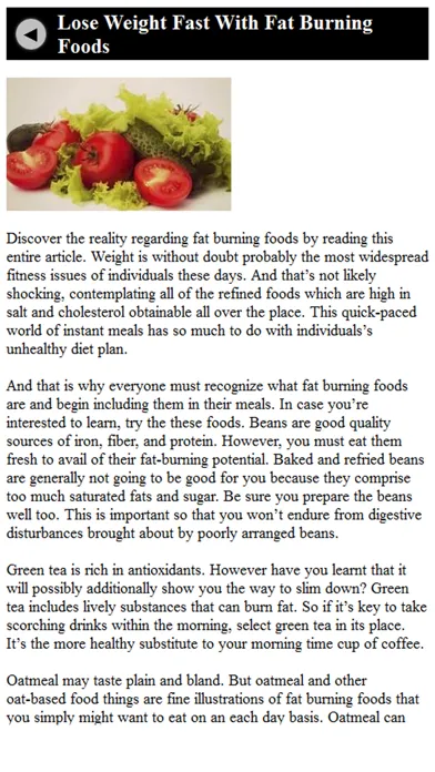 Food That Burn Fat 스크린샷