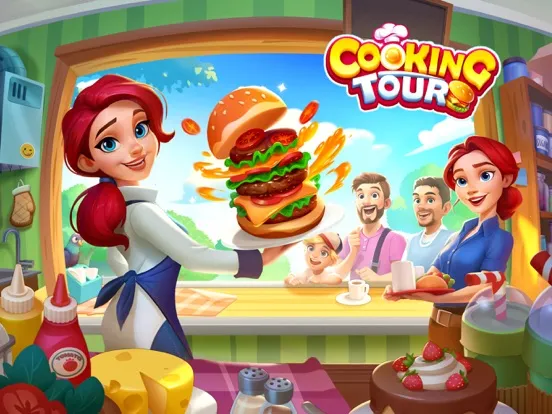 Cooking Tour: Restaurant Games iPad 應用截圖