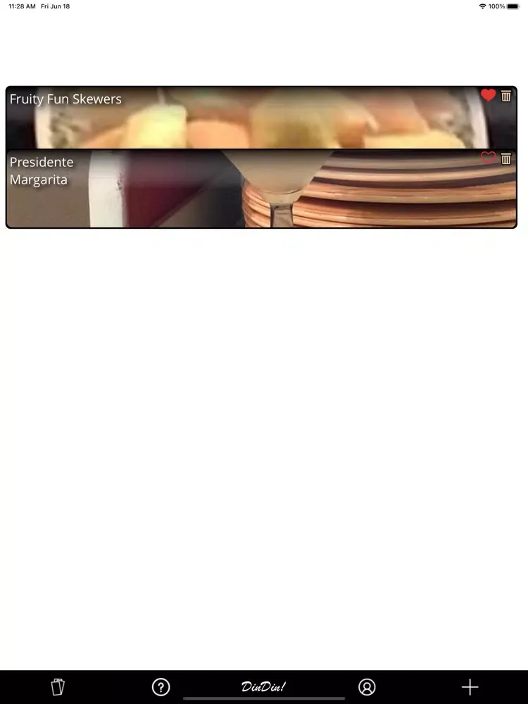 Capturas de tela do DinDin! iPad 