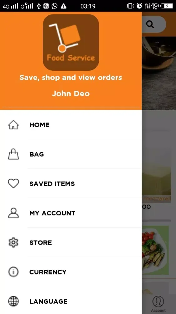 Food Service Screenshots