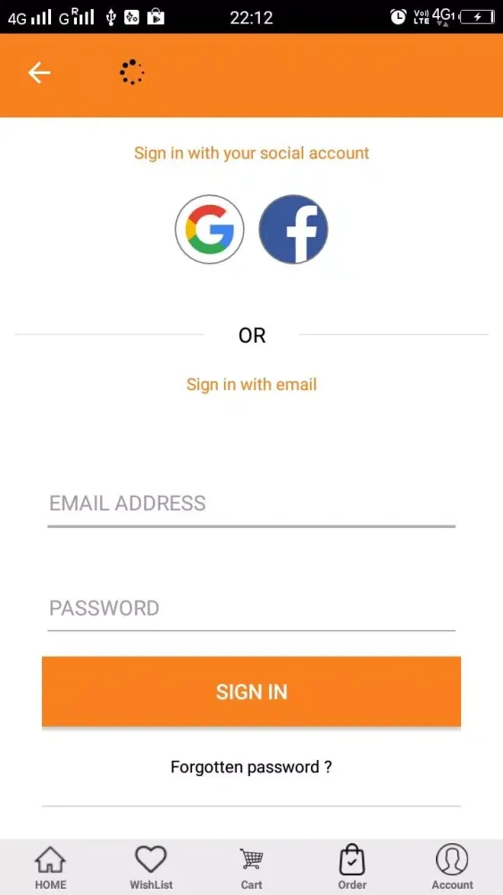 Food Service Screenshots