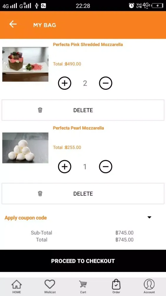 Food Service Screenshots