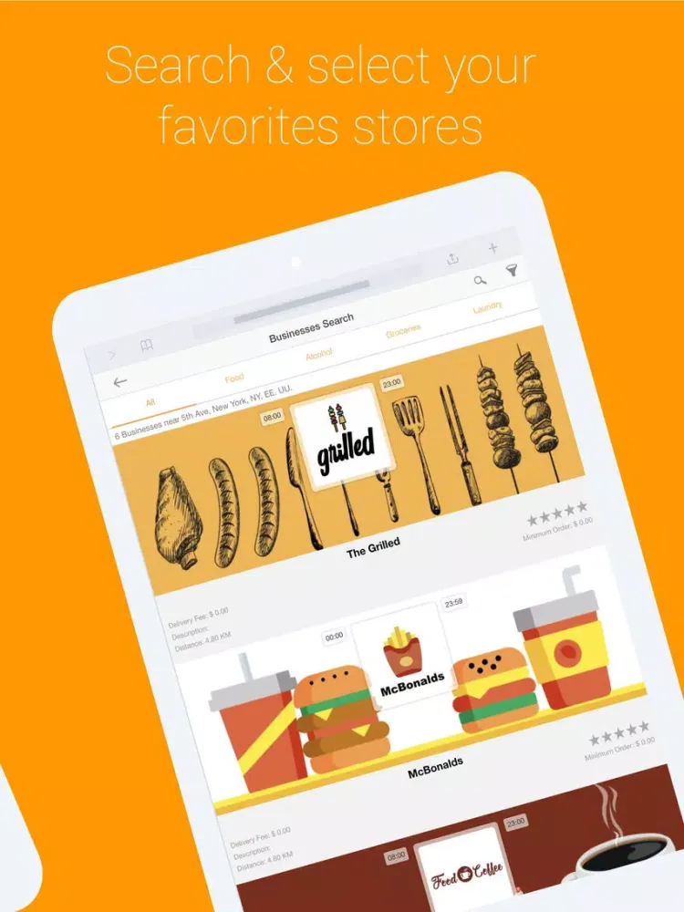 Captures d'écran de Ordering Food App iPad 