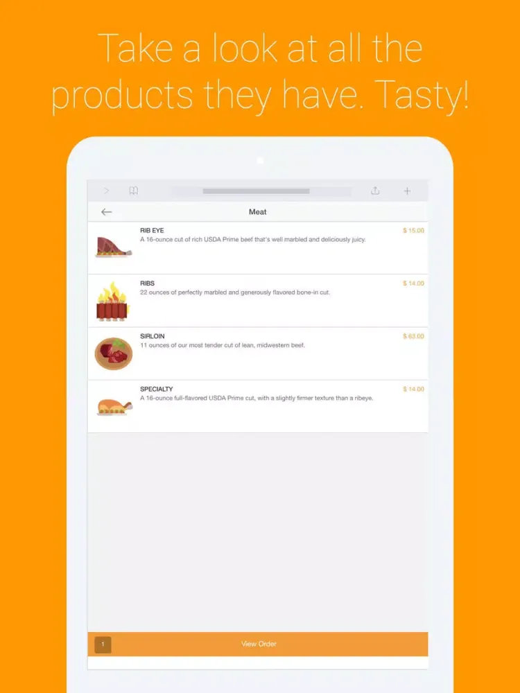 Captures d'écran de Ordering Food App iPad 