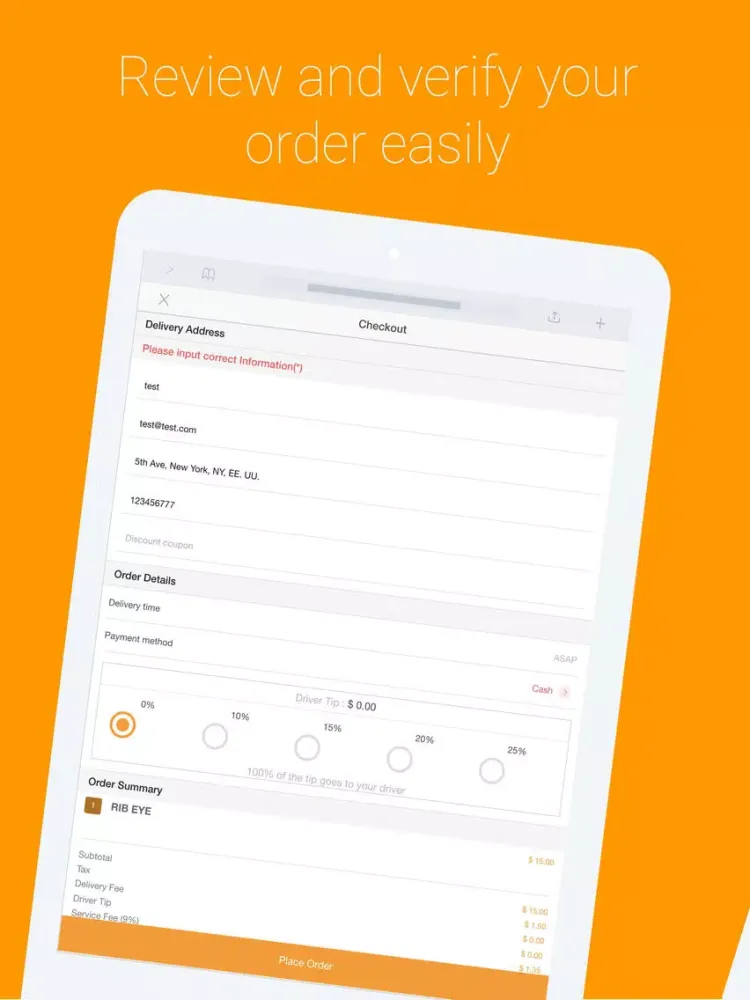 Captures d'écran de Ordering Food App iPad 