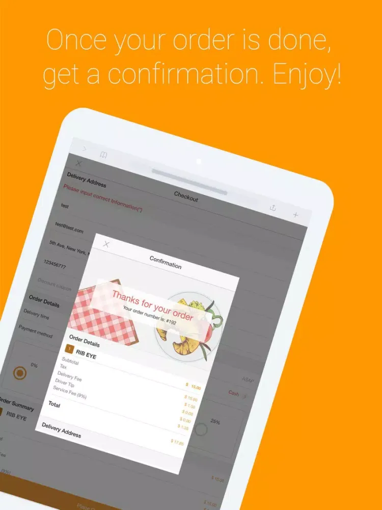 Captures d'écran de Ordering Food App iPad 