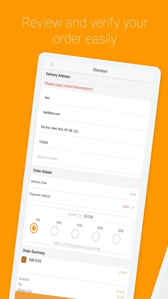 Captures d'écran de Ordering Food App