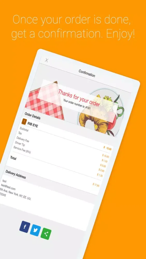 Captures d'écran de Ordering Food App